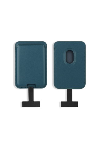 Lexroo Crd-09 Dahili Şarj Soket Aparatlı Magnetik Pu Deri Kartlık - Lacivert