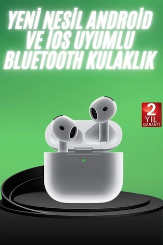 Yeni Nesil Bluetooth Kulaklık Beyaz Çağrı Cevaplayabilen Kablosuz Diğer