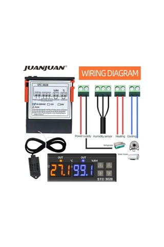 Motion003 Stc-3028 Elektrik 110/220v Dijital Sıcaklık Kontrol Cihazı Lcd Ekran -20+80 C 0-1