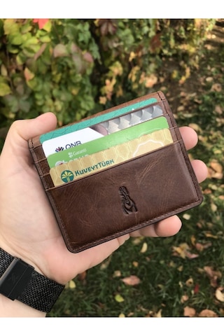 Guard Hakiki Deri Crazy Kahverengi Kartlık Çok Renkli