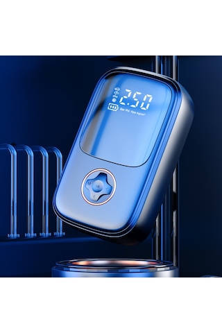 Yaozixa Siyah Akıllı Taşınabilir Hava Pompa, Otomobil Motosiklet Bisiklet Lastik Şişirme, 2000mah Pil İle Powerbank, Otomatik Doldurma Durdurma, 130psı Maksimum Basınç