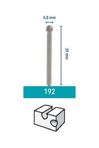 Yüksek Devirli Kesici Orta Boy Yuvarlak Uçlu 4 8 Mm 2'li