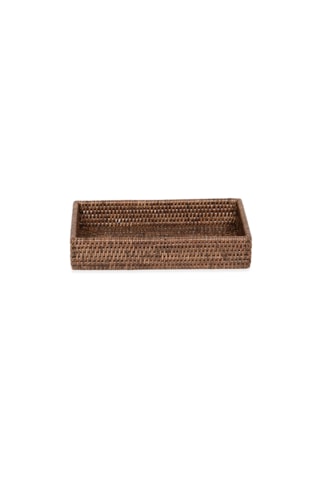 Basket Tepsi, Tezgah Üstü, 30xh6x16cm - Kahve Kahve