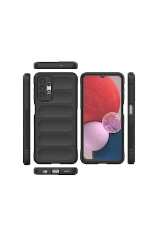 Samsung Galaxy A23 5G Uyumlu Silikon Kılıf - Kamera Korumalı Esnek Airbag Kapak - Mavi