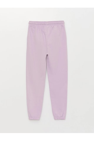 LC Waikiki Lcw Kids Lila Beli Lastikli Basic Kız Çocuk Jogger Eşofman Altı Lılac