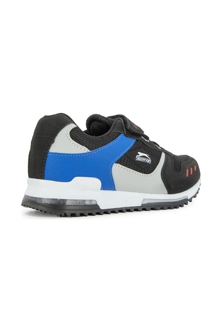 Slazenger EDMOND KTN Çocuk Cırt Cırtlı Siyah Sneaker