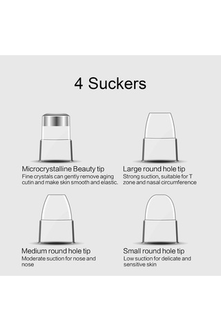 Vakumlu Siyah Nokta Ve Akne Temizleme Cihazı C1 Çok Renkli