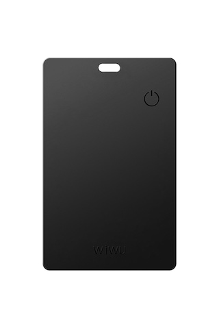 Wiwu Wt-07 İtag İos Find My Destekli Kartlık Tasarım Kaybolmaya Karşı Gps Akıllı Takip Cihazı Siyah