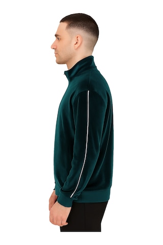 Puma Essentials Elevated Velour Track Erkek Siyah Ceket Yeşil