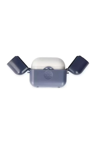 Newface Apple Airpods uyumlu3 3.nesil Basmalı Kılıf - Mavi-lacivert Çok Renkli