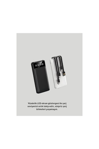 Çoklu Güvenlik Korumalı 20.000 Mah Powerbank Fener Özellikli Çok Rnekli