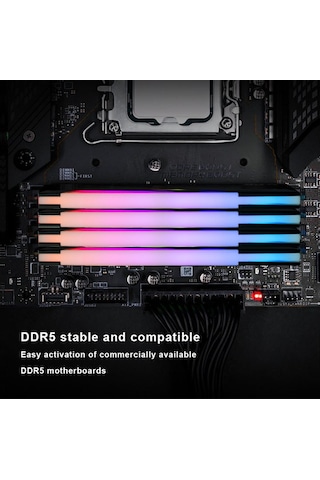 Oscoo White Radiantx R500 RGB 32GB (2X16) 6000MHZ CL46 DDR5 Ram