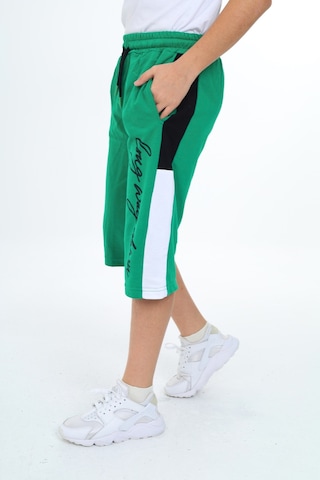 Erkek Çocuk Garni Detaylı Kapri Alt 12204 Yeşil