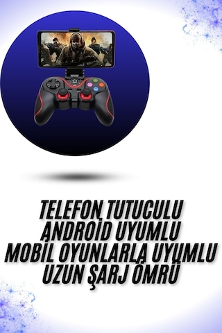 Yeni Nesil X3 Gamepad Android Uyumlu Telefon Tutucu Özellikli Joystick Diğer