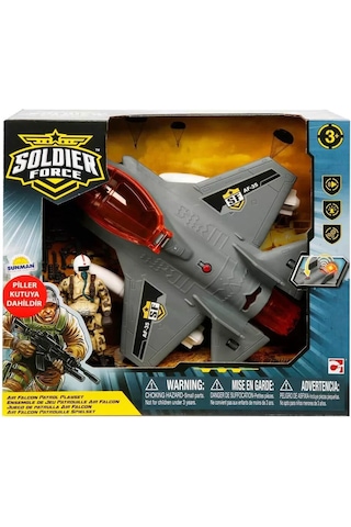 Sesli Ve Işıklı Soldier Force Askeri Uçak Oyun Seti