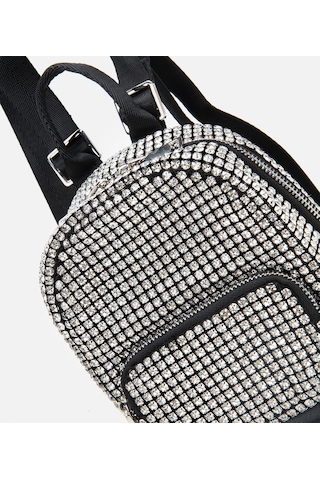 Hotiç Kadın Gri Taşlı Sırt Çantası 03cah309020a250 Gri