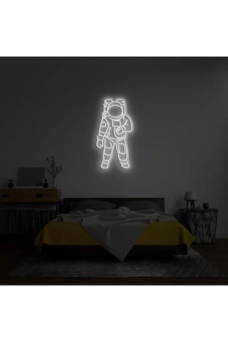 Astronot Neon Led Işık Gece Lambası Renkli