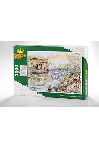 King Of Puzzle Çin Bahçesi Ahşap Puzzle 3000 Parça