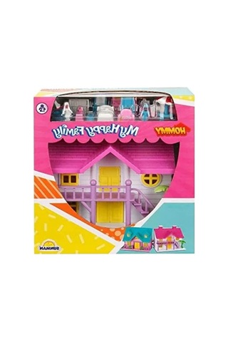 18 Parça My Happy Family Villa Oyun Seti, Eğlenceli Aile İlişkileri -
