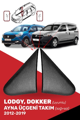Lodgy Dokker Ayna Üçgeni Takım - 638756739r, 638743083r