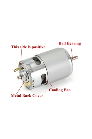 Rs775 Dc Motor 24V 15000 Rpm Rulmanlı Şarjlı Matkap Cnc Motor