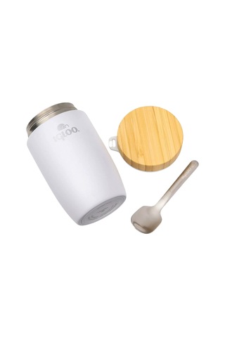 Çelik Yemek Termos - Igloo - Bamboo - 500 Ml - Beyaz - 205789 Çok Renkli
