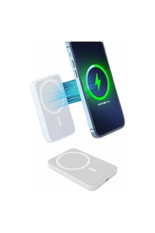 İos Uyumlu Magsafe Kablosuz 15w Şarj Powerbank Magesafe Renkli