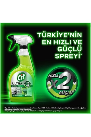 Cif Ultra Anında Etki Kir Ve Yağ Çözücü 750 Ml X 4 Adet