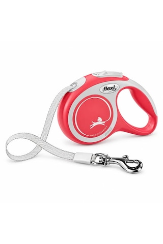 Flexi Comfort Plus Xs Açık Kırmızı Şerit Köpek Kayışı 3 M