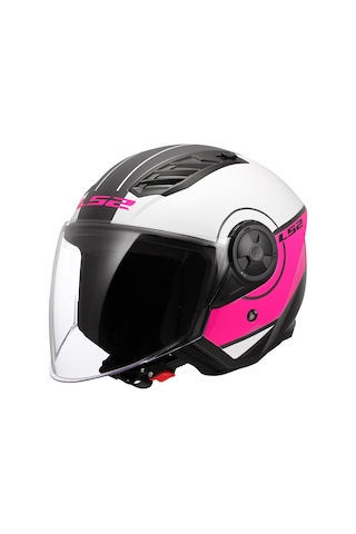 Ls2 Aırflow 2 Cover Yarım Kask Mat Pembe - Beyaz Diğer