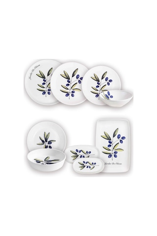 The Mia Olivos 6 Kişilik Yemek Talımı 31 Parça Set 1 Çok Renkli