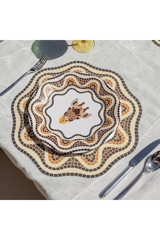 Mosaic Kağıt Amerikan Servis 39x39 Cm 12'li Paket Beyaz