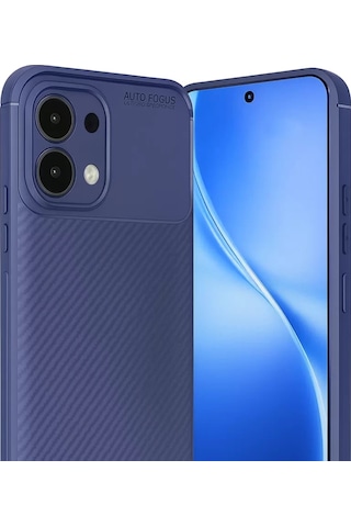 Newface Oppo A6 Pro 4g Auto Focus Karbon Kapak - Lacivert