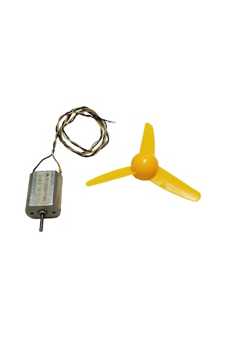 30cm Kablo Lehimli Dc 3-9v Pervaneli Fan Motoru Hobi Proje Elektrik Deney Kablolu Motor Pervane Seti