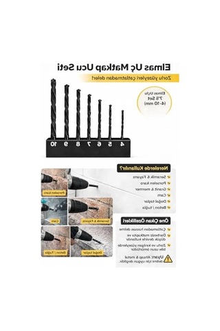 4-10 Mm Elmas Delme Ucu Seti - Pürüzsüz Kesim Özelliği