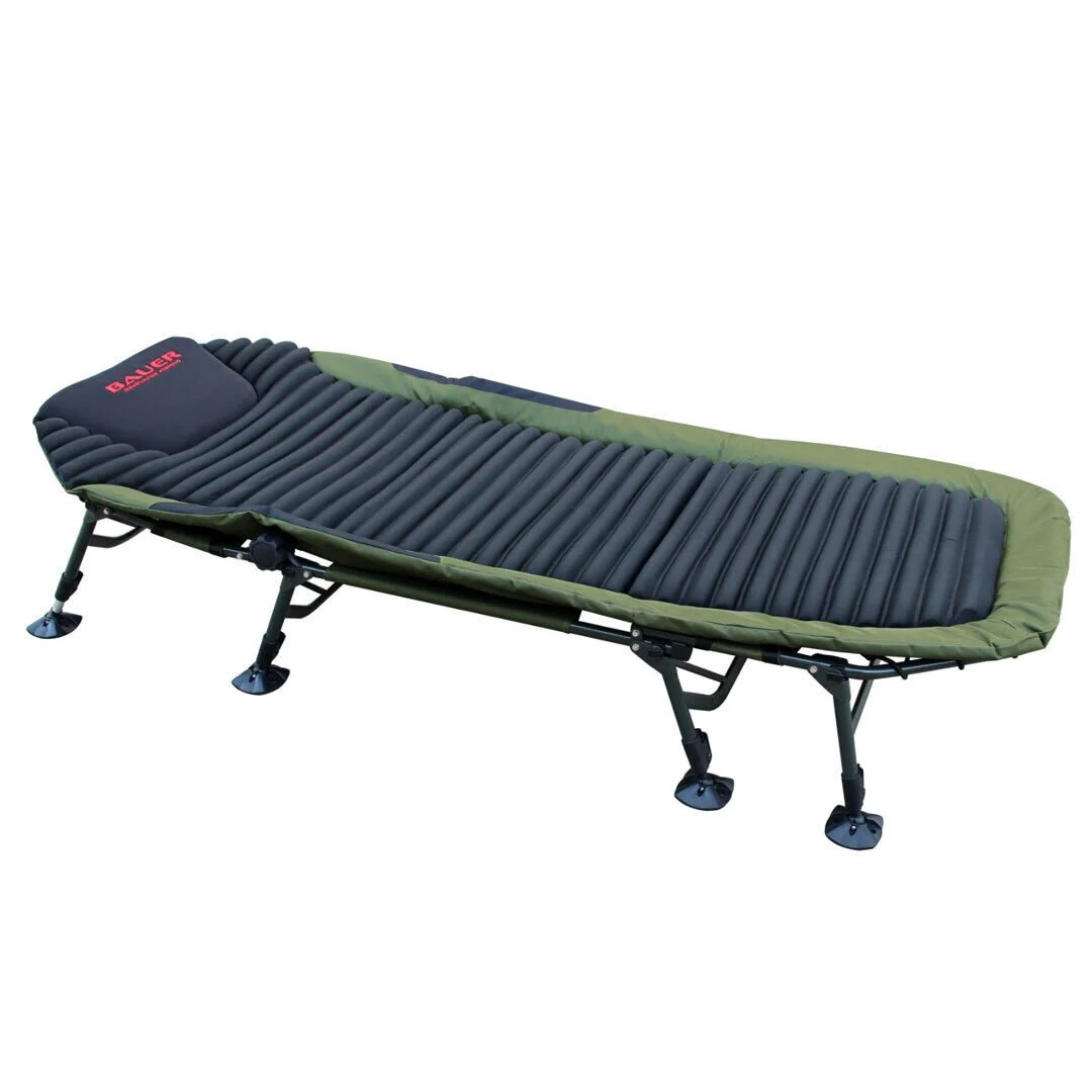 Bauer Spandex 3d Bedchair 8 Ayaklı Kampet Haki - Siyah