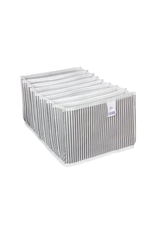 8 Bölmeli Akordiyon Organizer Xl - Gri Renkli