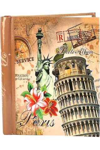 24 x 29 CM 40 Sayfalık Manyetik Yapışkanlı Desenli Fotoğraf Albümü