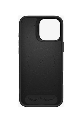 Spigen Ciel By Cyrıll Apple iPhone Uyumlu 16 Pro Max İle Uyumlu Magsafe Kılıf Kajuk Mag Vegan Deri Siyah Kapak -