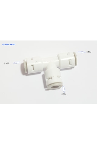 Quick-Dirsek T 6mm Giriş/Çıkış