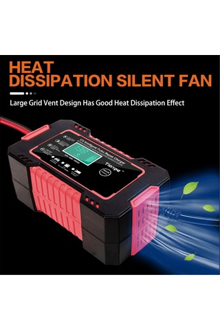 Geeroyoo 12v Akıllı Araç Şarj Cihazı - Agm/gel/sla Piller İçin Tam Otomatik Şarj Ve Onarım 4-100ah