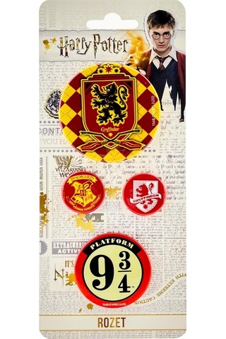 Bakgelal Harry Potter Lisanslı Rozetleri, Hogwarts Temalı Koleksiyonluk Metal Rozet, Harry Potter Hayranları İçin 9 Üç Çeyrek Koleksiyonu - Bgahpozet004 Çok Renkli