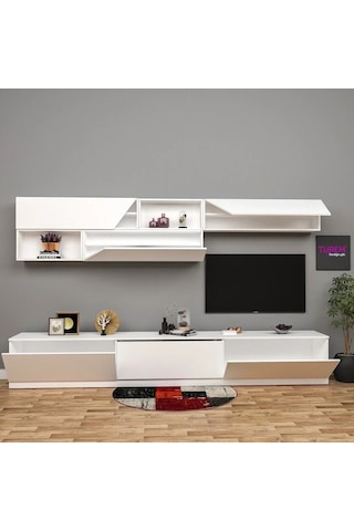 Modern Tv Ünitesi Mdf Antrasit