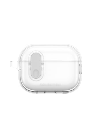 Airpods Pro 2 Kılıf Amazingthing Magnetik Kilit Tasarımlı Minimal Serisi Kılıf Şeffaf