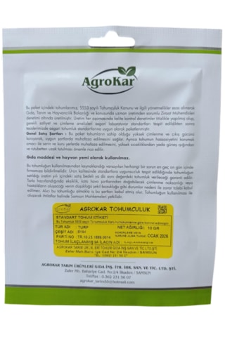 Siyah Turp Tohumu 10 Gr 1 Paket