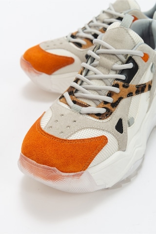 Luvishoes Lecce Turuncu Desenli Kadın Spor Ayakkabı Turuncu