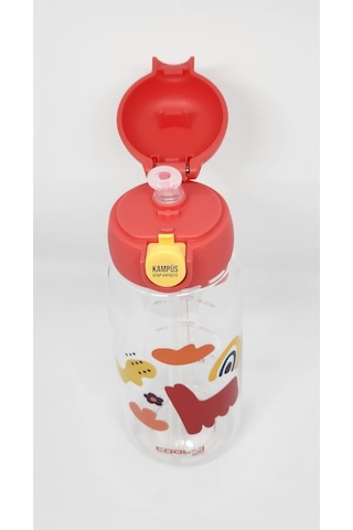 Gıpta Cool-J Medium 600 Ml Sarı-Kırmızı Kilitli Tritan K7550 Matara