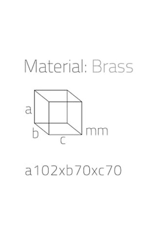 Üstü Diş Fırçalığı Krom Renk 102x70x70 Mm Krom Tek Ebat Ba2011 007 Cr Diğer