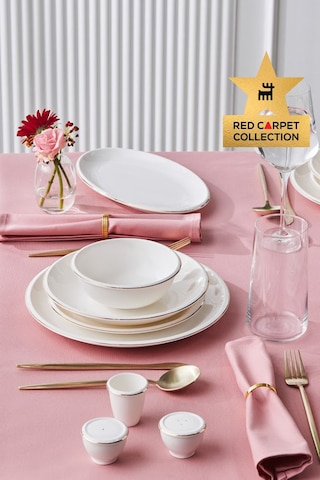 Karaca Red Carpet Collection Stream Bone Fortune 53 Parça 12 Kişilik Yemek Takımı Gold