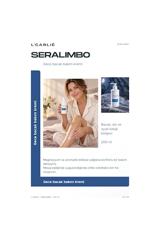 L'carlıe Seralimbo Gece Bacak Bakım Kremi 200 Ml